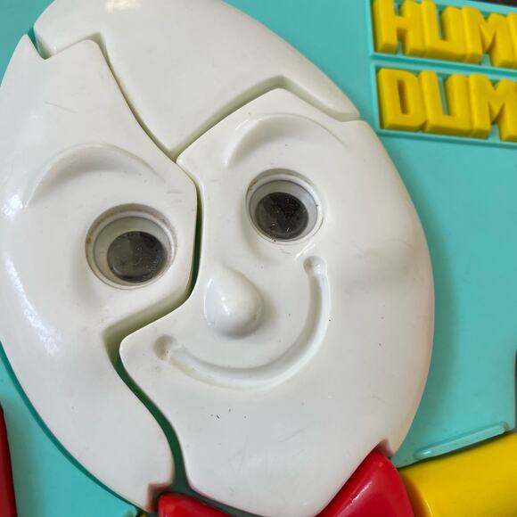Vintage Humpty Dumpty Puzzle Toy 3D 1946 Break Apart Large  Vintage Ideal Toy Humpty Dumpty Puzzle Educator Picture Plastic MCM Child READ